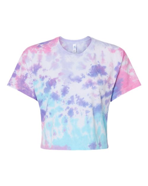 Womens Tie Dye Crop Tee