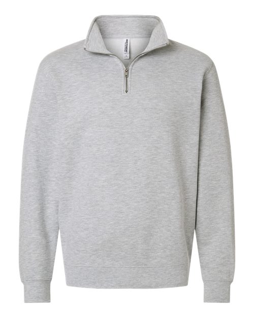 Midweight Quarter-Zip - Grey Heather