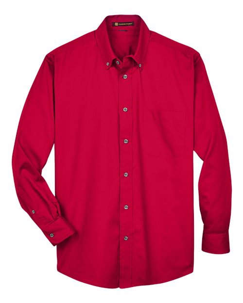 Easy Blend Twill Button-Down - Red