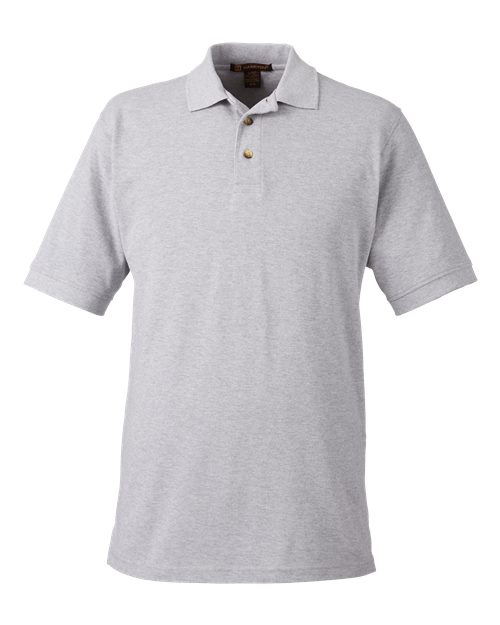 Premium Cotton Polo - Grey Heather