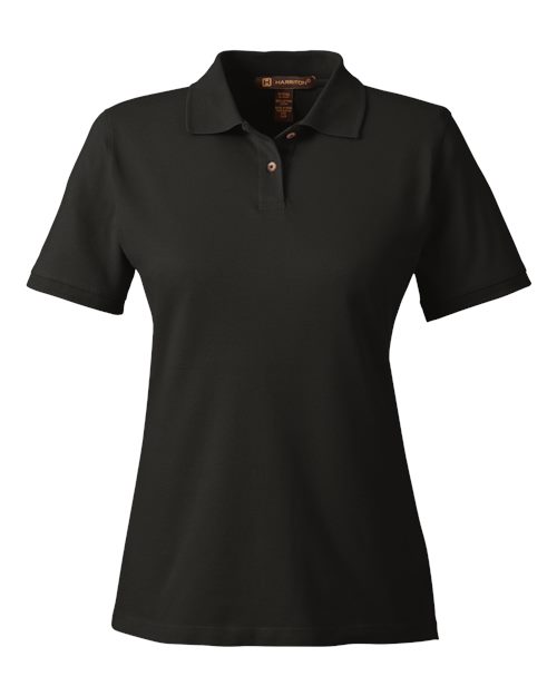 Women's Premium Cotton Polo - Black