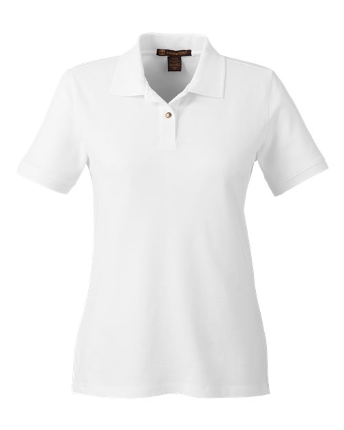 Women's Premium Cotton Polo - White