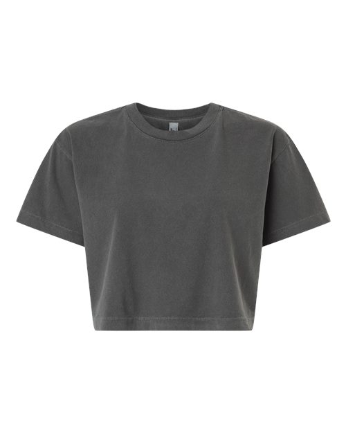 Garment Dyed Boxy Cropped Tee