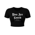 You Are Loved Gothic Fitted Baby Tee